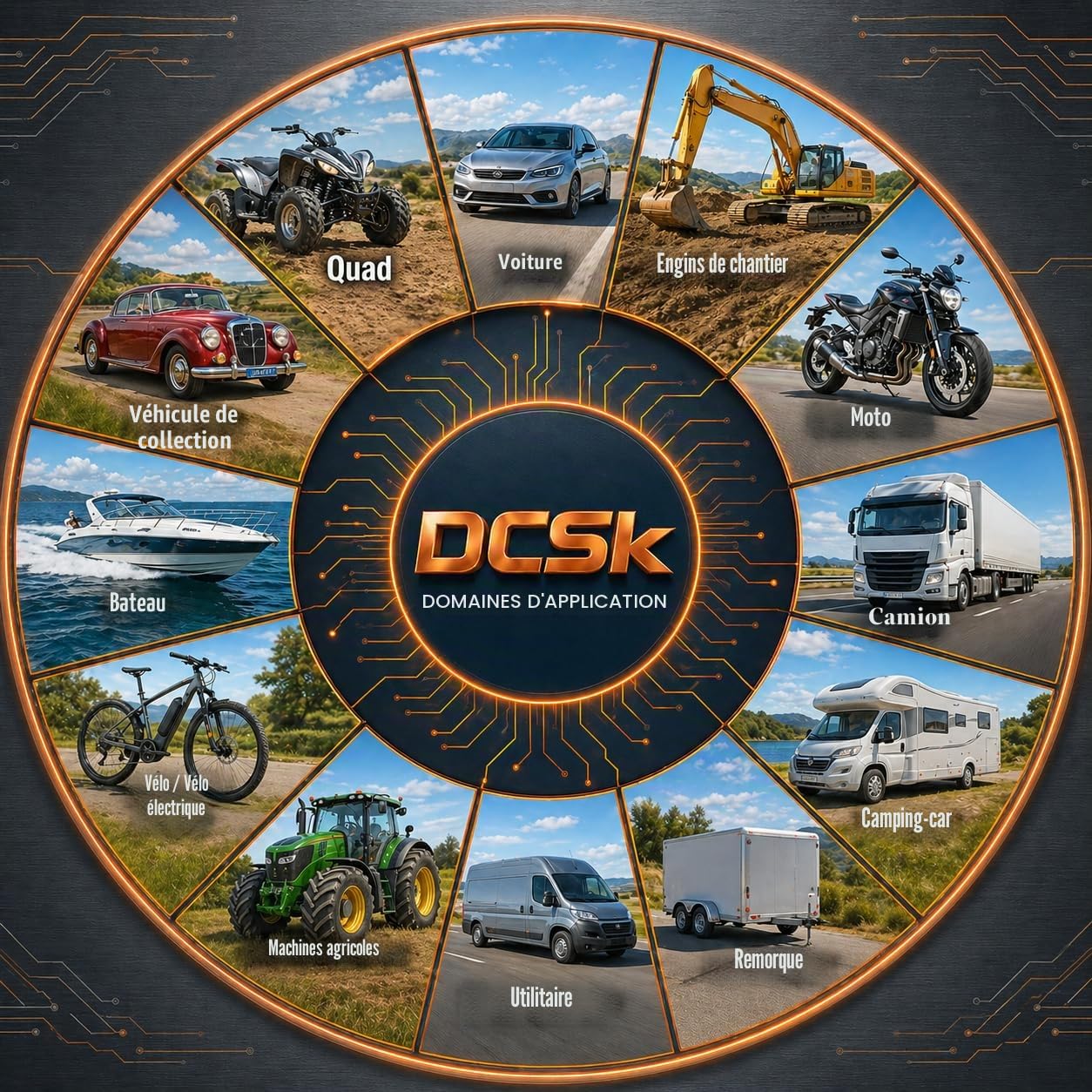 DCSk -2,5mm² - 10m Câble Électrique Unipolaire pour Application Automobile - Véhicule, Voiture, Moto - Type FLRY B Asymétrique 2 5mm2 - Lot de 2 Couleurs (Rouge/Noir) - Longueur de fil 10 m