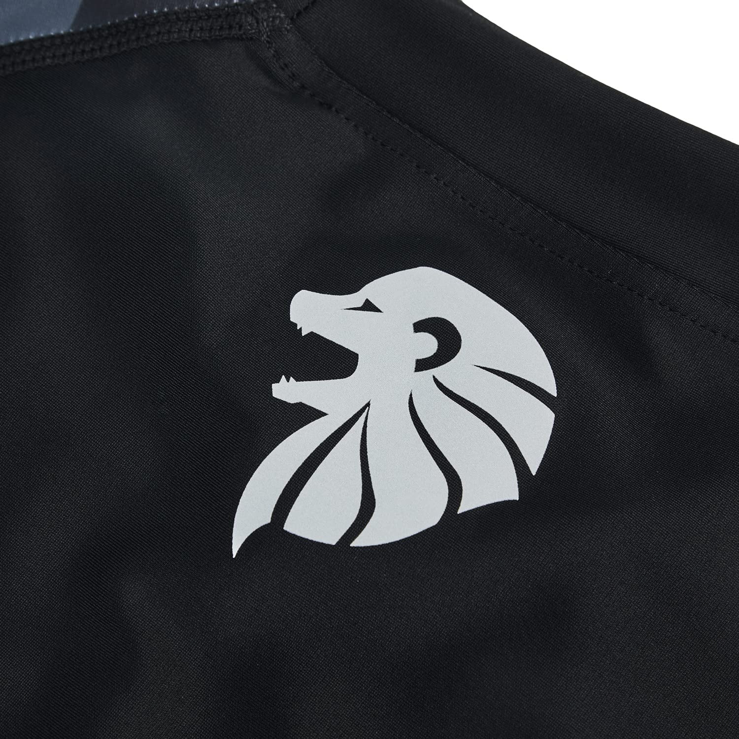 HUGE SPORTS Rashguard Homme Manches Courtes Sechage Rapide Maillot de Bain T-Shirt pour Surf Natation