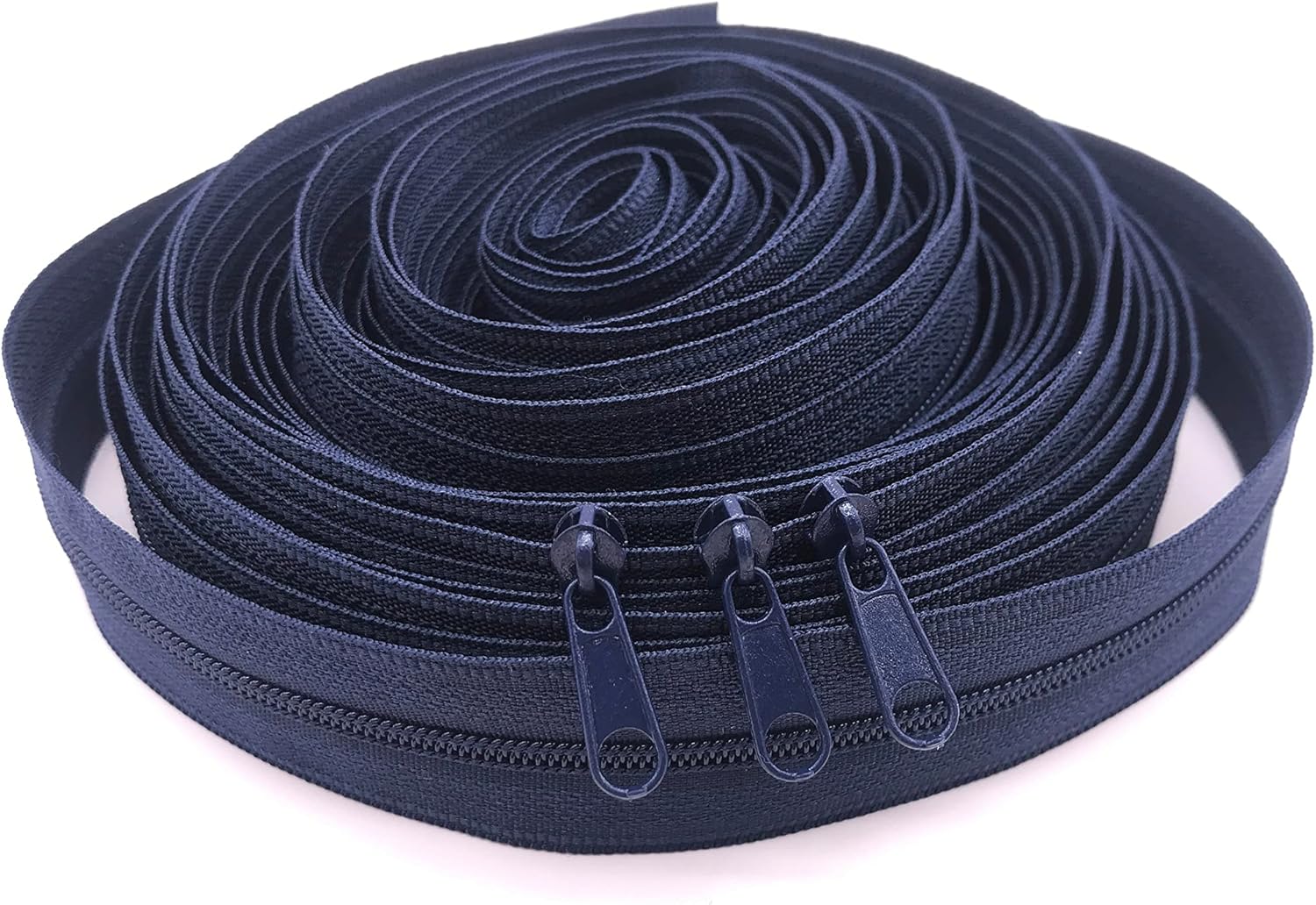Goyunwell 3 Blue Zipper Tape by The Yard Dark Blue Zippers