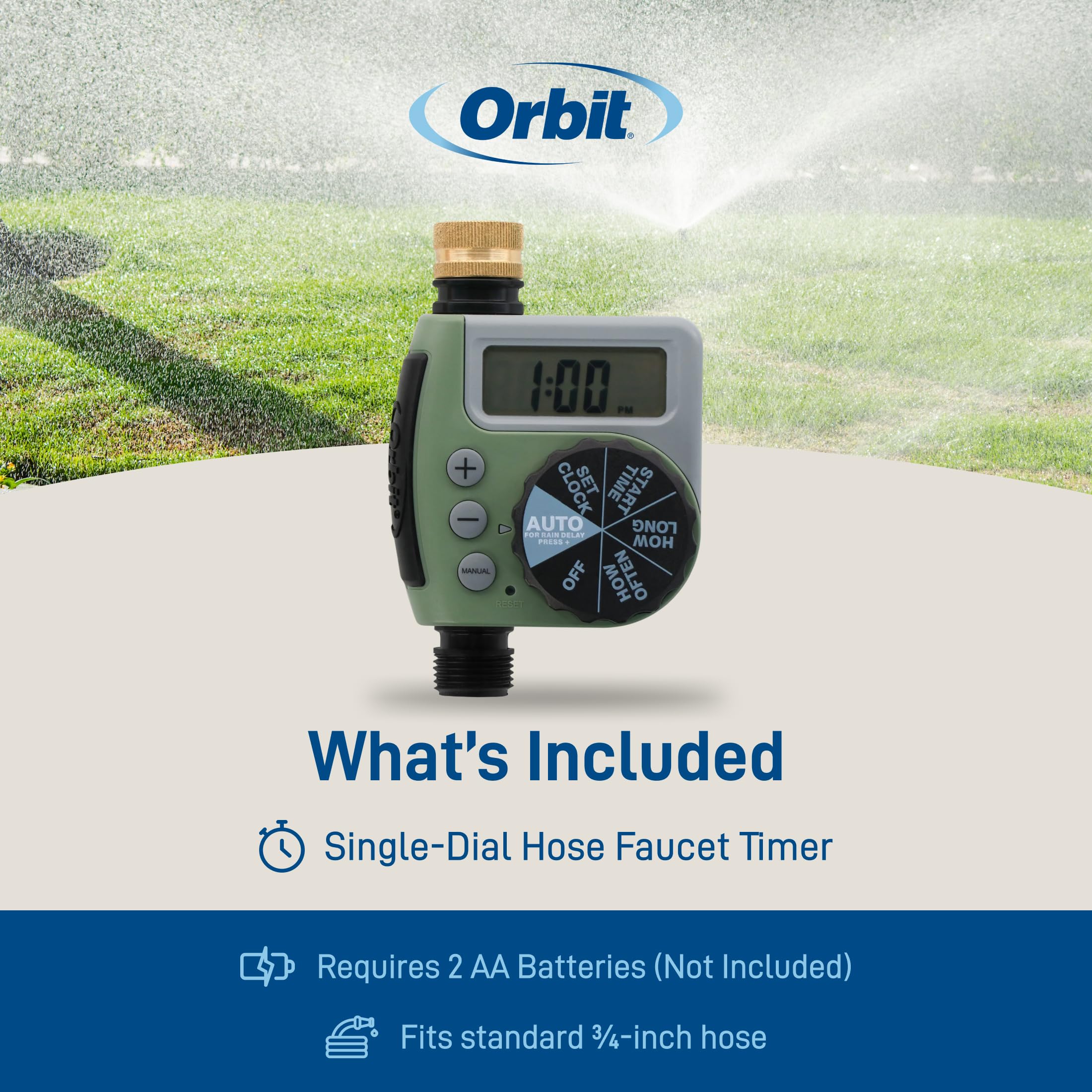Orbit 62056 Robinet de Tuyau Minuteur