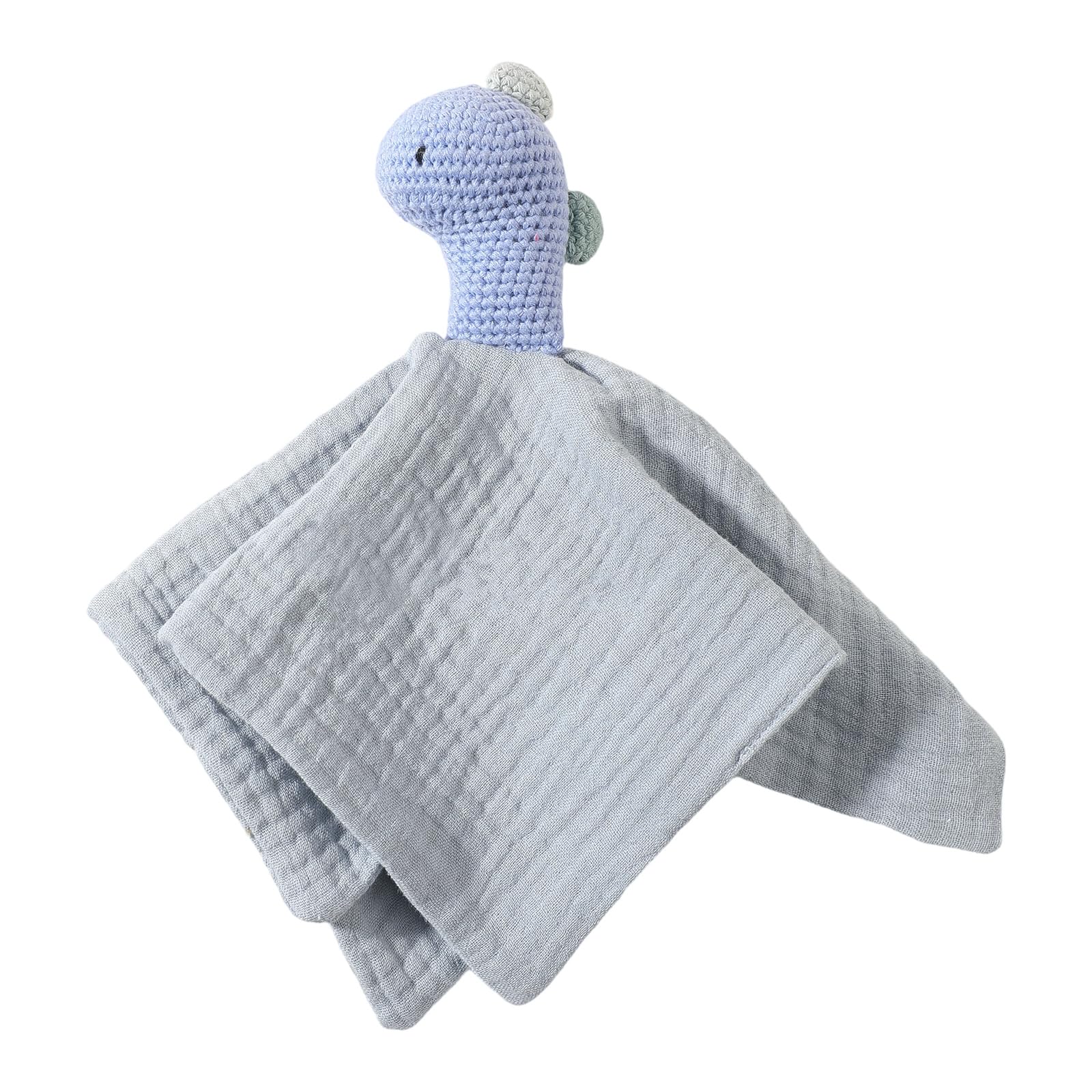 kokdid Lovely Baby Soother Doll Crocheted Animal Appease Comforting Towel Pacify Handkerchief for Newborns and Toddler Appease Towel