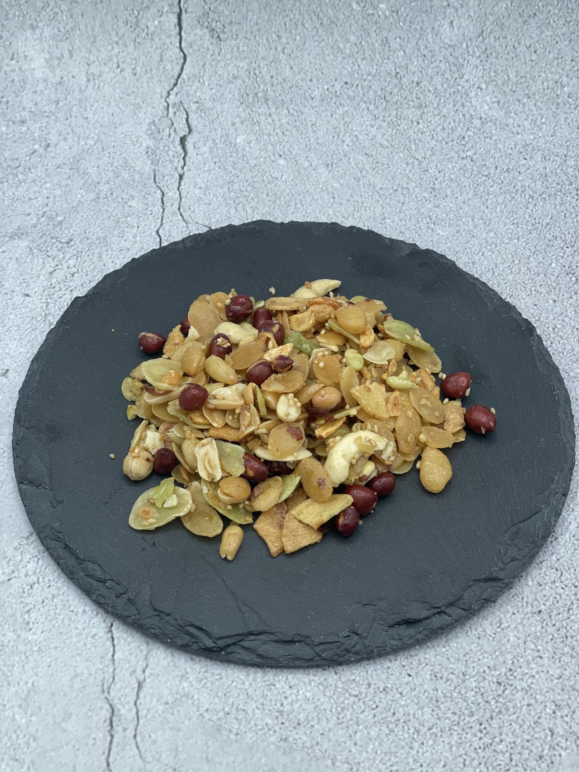 Laphet Knusper Mix – Topping | Haricots et cacahuètes épicés, riche en protéines, garniture de salade, collations, mélange de noix et de graines (150 g)