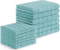Vista 30 de Homaxy - Juego de paños de cocina y paños de vajilla de microfibra, 12 unidades, toallas de mano suaves y absorbentes a granel, trapos de 28 x 16