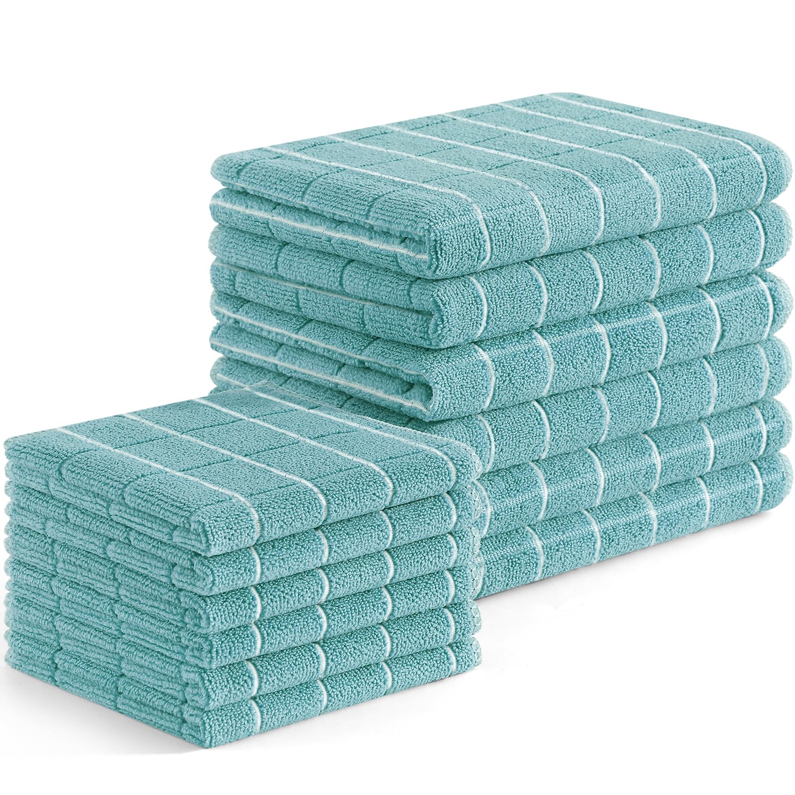 Homaxy Microfiber Kitchen Towels and Dishcloths Set - dish cloths and dish towels | Mubboo