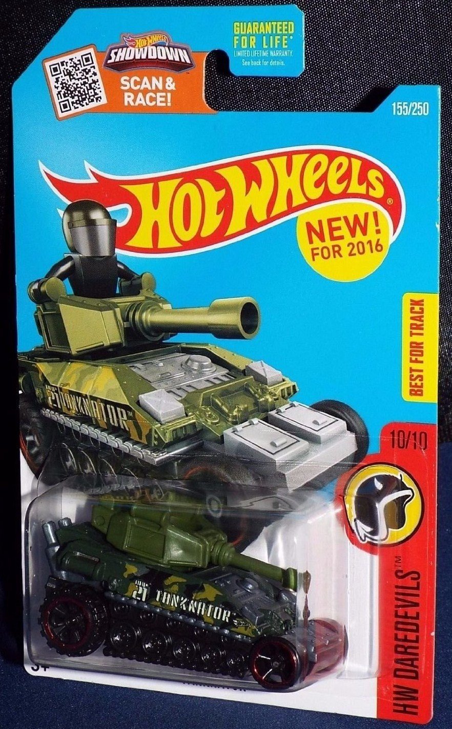 Hot Wheels2016 HW Daredevils Tanknator 155/250, Green
