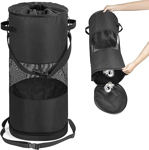 Fasrom Bolsa de basura para barco con cremallera inferior para una fácil eliminación, color negro (solo bolsa vacía, diseño patentado)