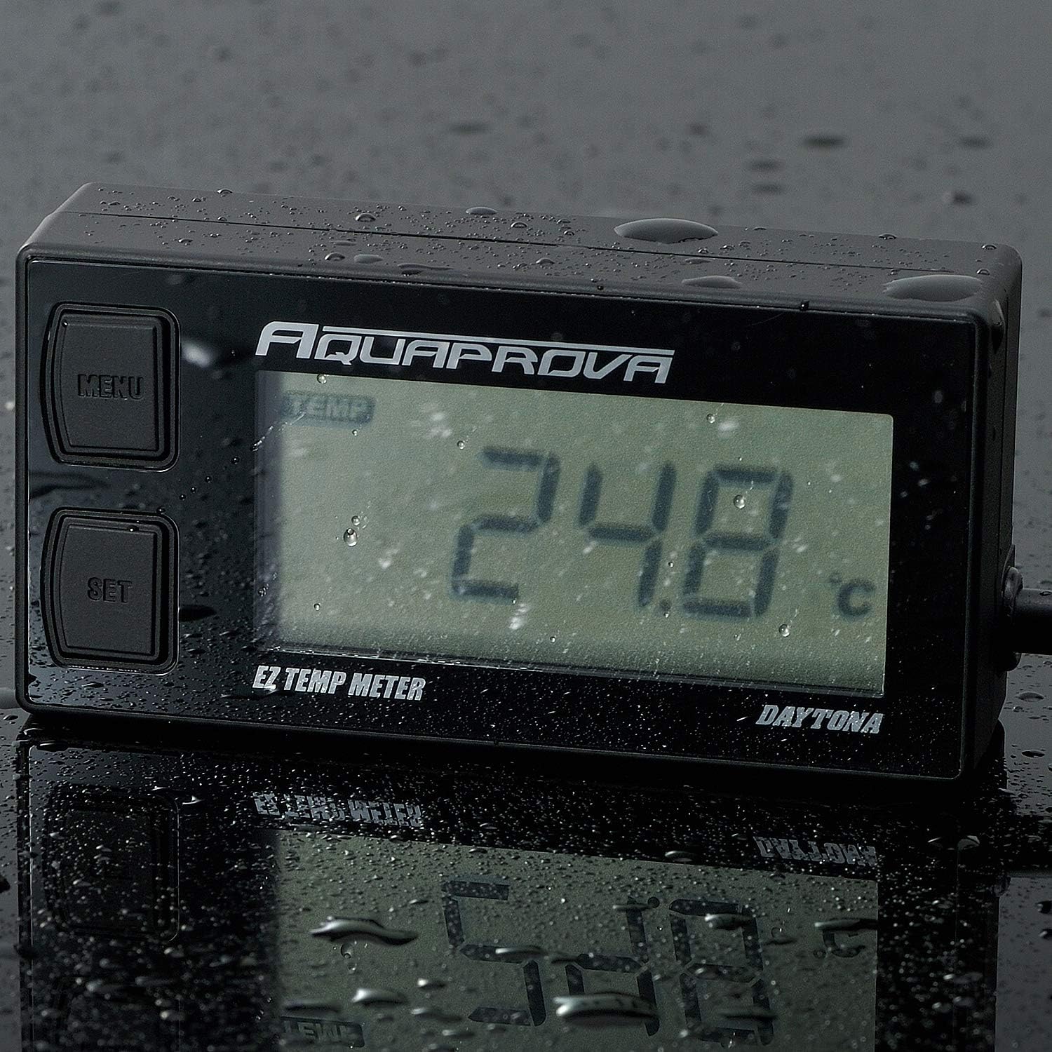 Amazon デイトナ Aquaprova アクアプローバ バイク用 油温 水温計 デジタル 防水 電池駆動 Ezシリーズ テンプメーター 車 バイク 車 バイク