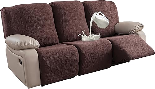 Fundas de sofá reclinable 100% impermeables, 3 piezas elásticas para sofá reclinable de 3 plazas, aptas para mascotas, fundas de muebles lavables