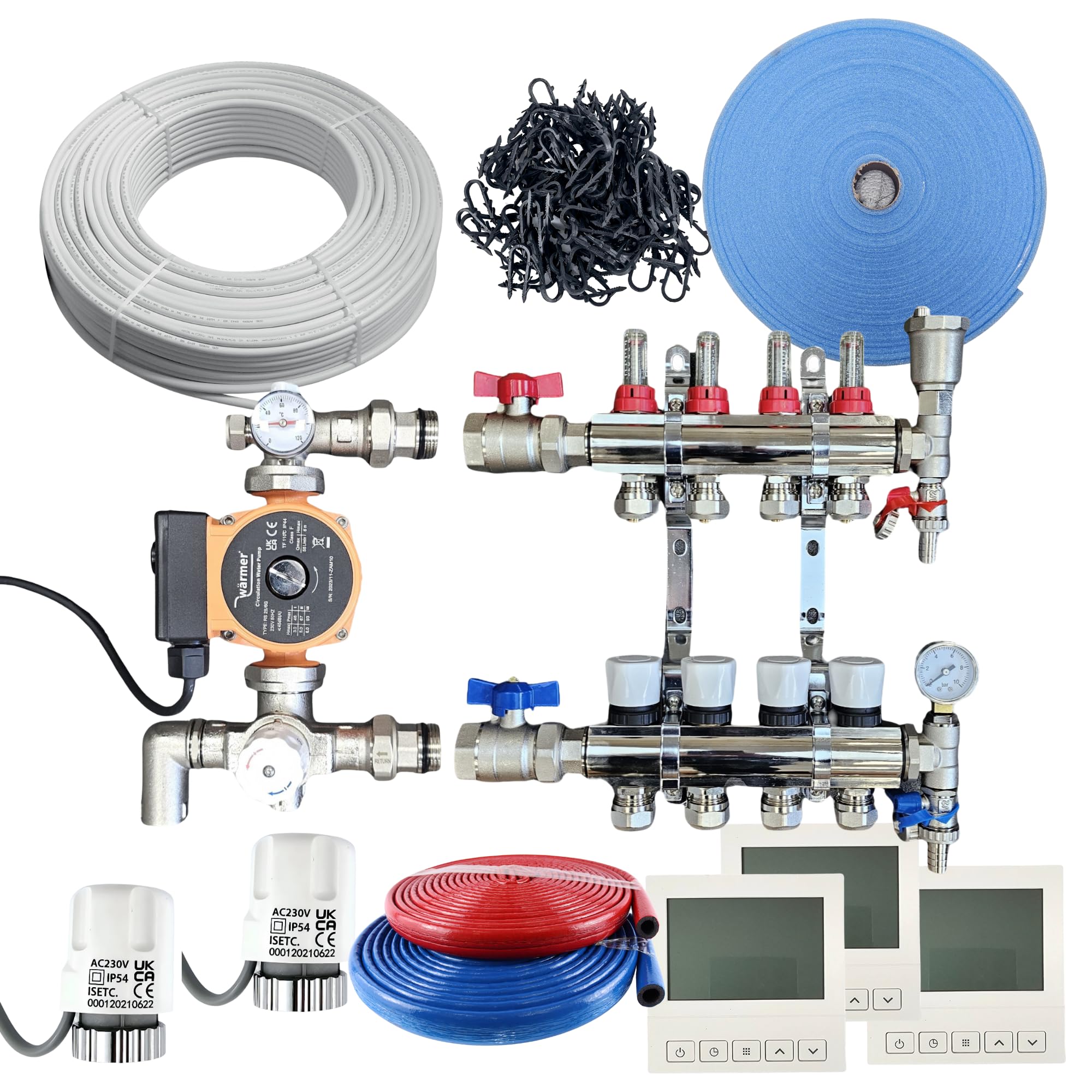 Warmer Wärmer System 45-50Sqm Water Underfloor Heating Kit 3 Room Psw Tradesuppliers Ltd from B&Q
