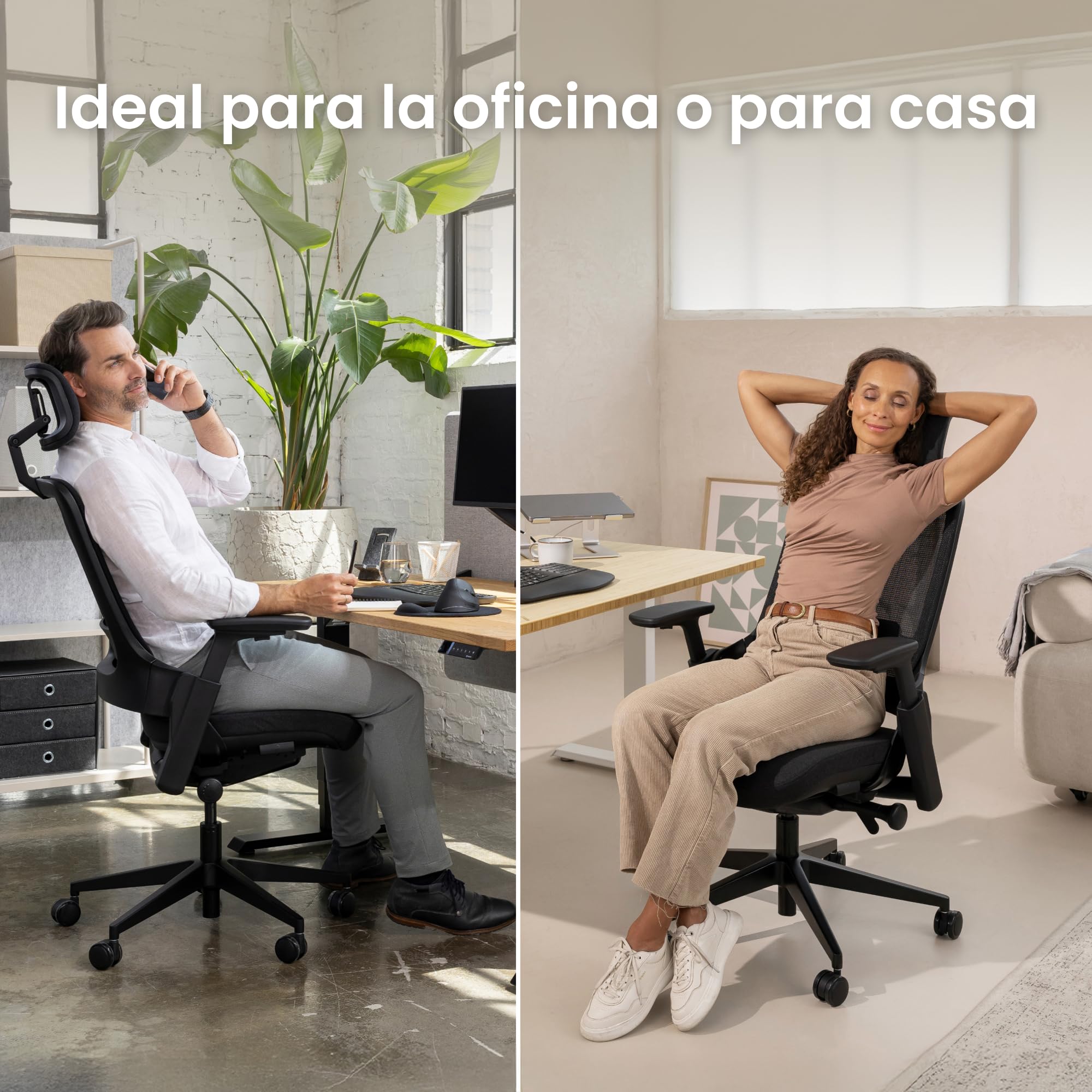 Ergotopia NextBack Pro Silla de oficina ergonómica 150 kg – Silla de escritorio ergonómica, silla de oficina ergonómica ganadora de la prueba, 100% ajustable individualmente, silla de gaming, silla de