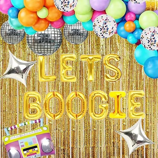 73Pcs Disco Party Decorations 70s Party Decorations Let's