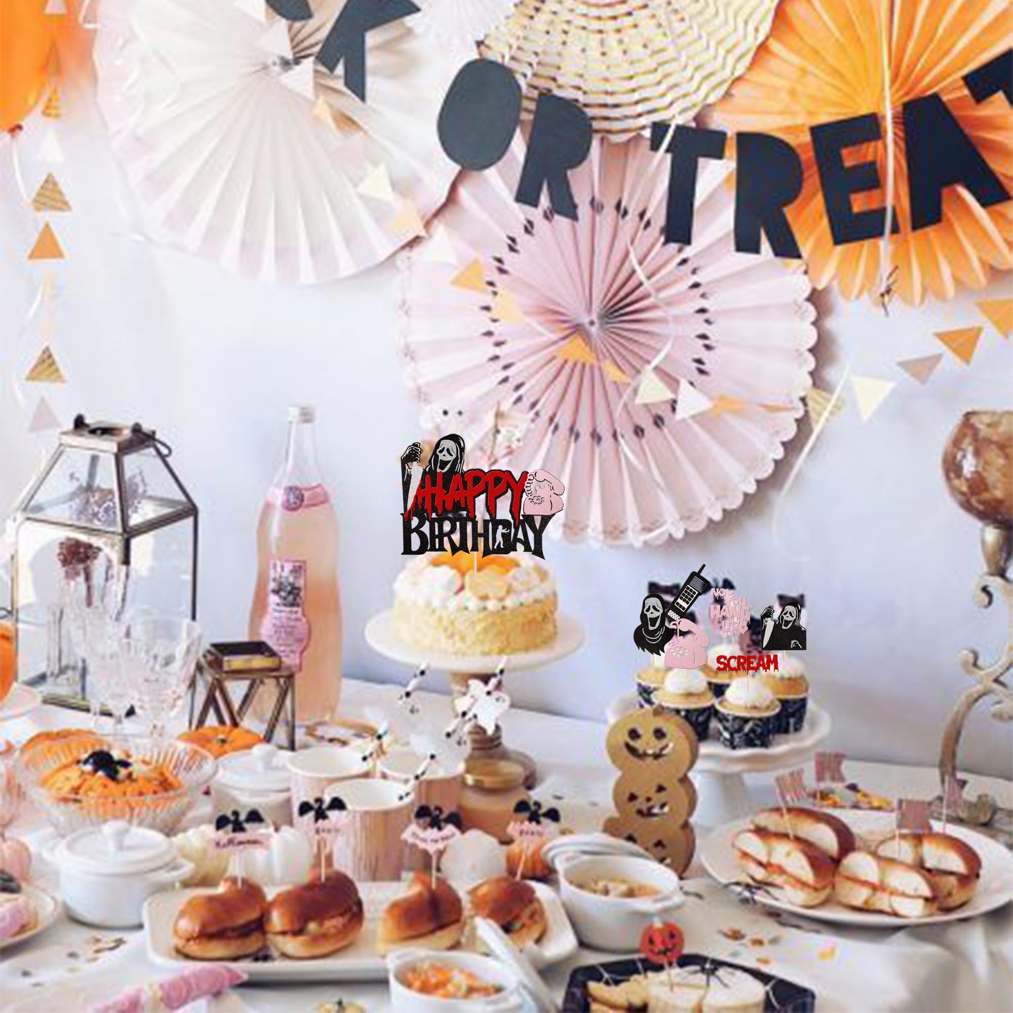Scream Ramo Toppers Snapklik.com : 25 PCS Horror Movie Scream Cupcake Toppers