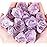 QINJIEJIE Amethyst Raw Crystals Stones Natural Rough Gemstones Rocks Bulk Large 0.8-1.2 Gems Reiki Light Purple Fountain Rock for Tumbling Cabbing Polishing Wire Wrapping Wicca Decoration 0.45 lbs