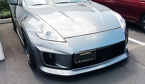 Miniatura 5 de GTP Barra de montaje del soporte del relocator de la placa del parachoques delantero  Ajuste universal  Negro clásico