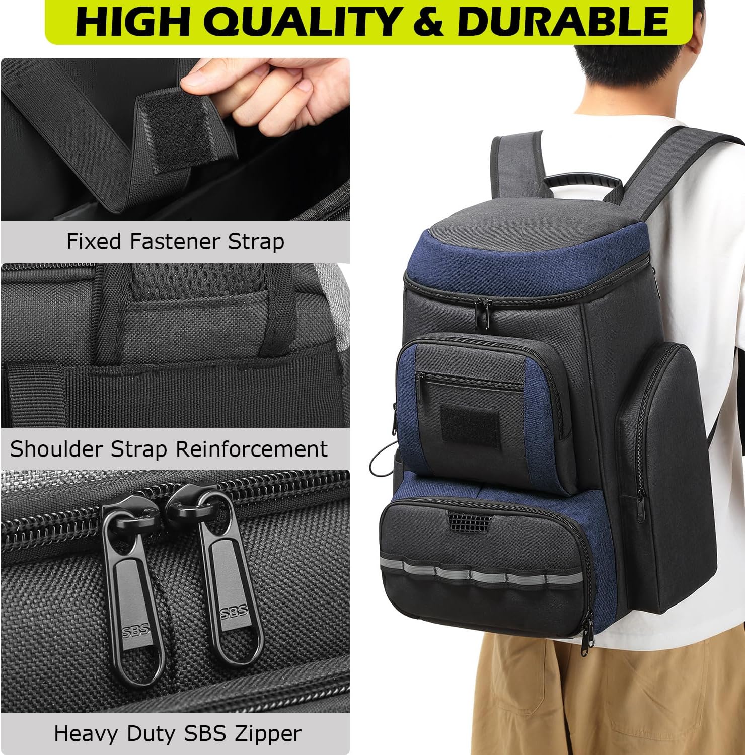 HAMBOLY Pickleball Bag for Men & Women, Large Pickleball Backpack with Shoes Compartment and Cooler, Fence Hook Design - Image 6