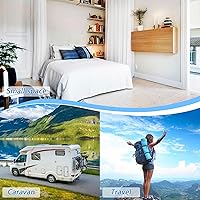 Vista 6 de Alfombrilla de planchar y almohadilla magnética resistente al calor, manta de planchado portátil de viaje, fundas para tabla de planchar de 27.6 x