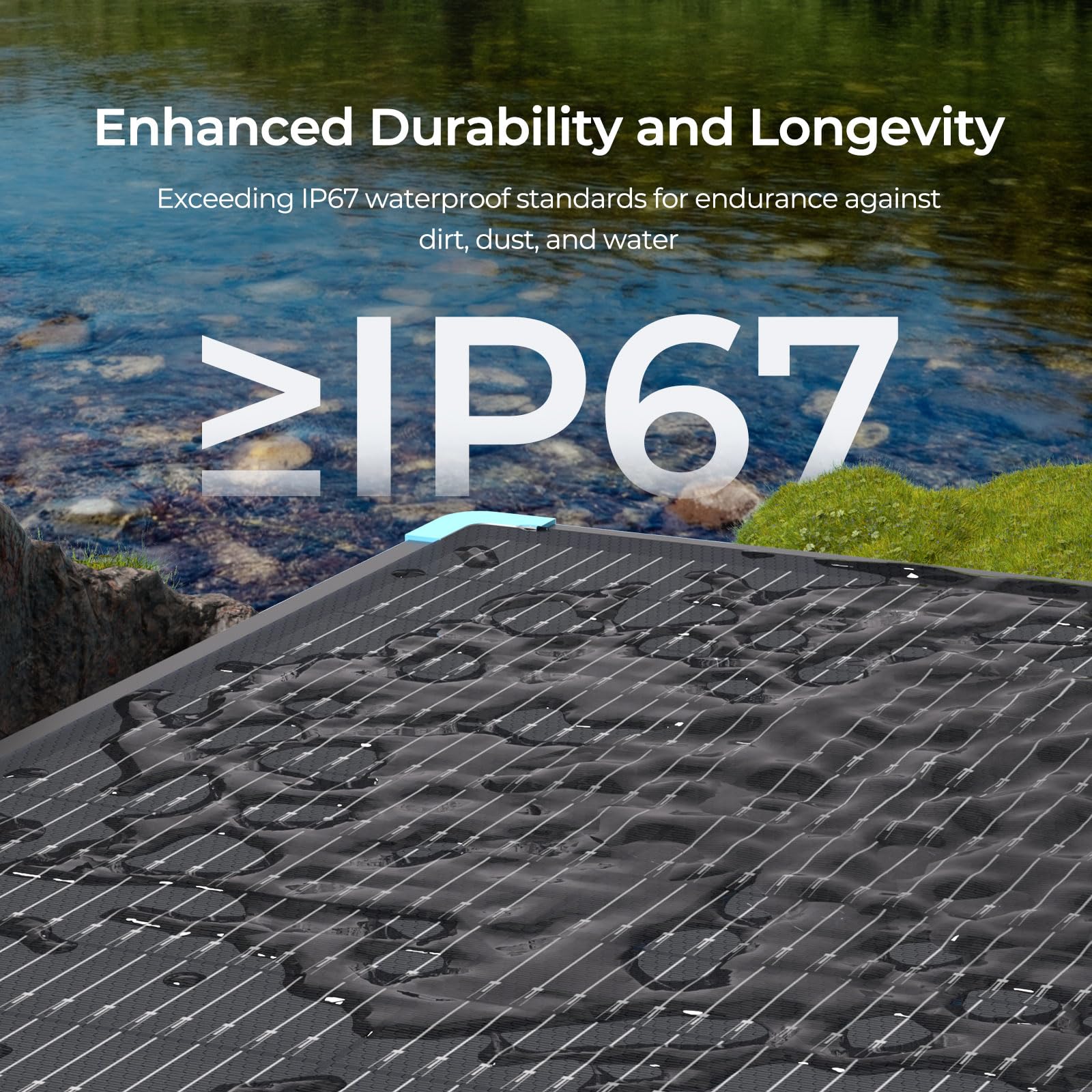 Renogy Paneles solares, 300W, maleta solar ligera y portátil, tipo N 25%, panel solar plegable de alta eficiencia, instalación rápida con muletas, sellado IP67 para autocaravana, camping