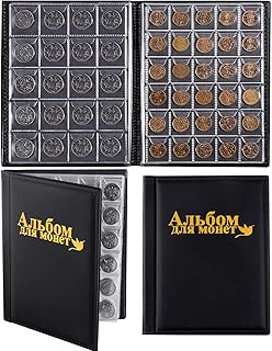 Ettonsun 250 Pockets Coin Collecting Holder Album - Coin Collection Book Supplies Holders for Collectors