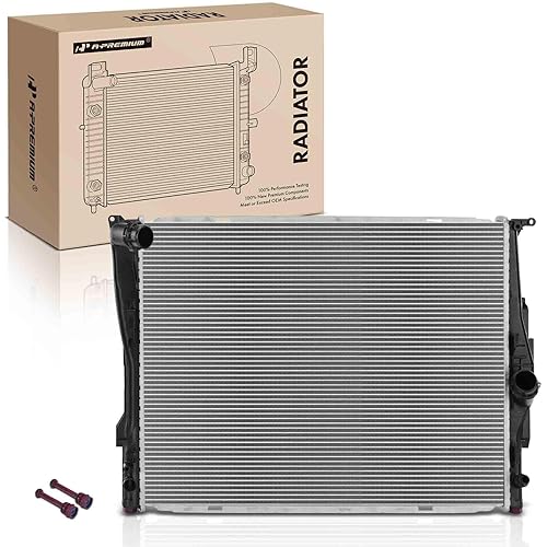 A-Premium Engine Coolant Radiator Assembly Compatible with BMW 128i 2008-2013, 325i 2006, 325xi 2006, 328i xDrive 2009-2013, 328xi 2007-2008, 330i, 330xi, M3, Z4