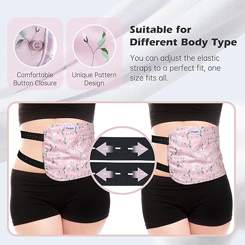 Miniatura 4 de Pedobi Paquete de 2 unidades de aceite de ricino de algodón orgánico para desintoxicación hepática, compresa de aceite de ricino reutilizable,