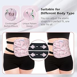 Pedobi 2 Pack Castor Oil Pack Wrap Organic Cotton for Liver Detox, Reusable Castor Oil Compress Highly Absorbent Anti Oil LeakOil are Not Include