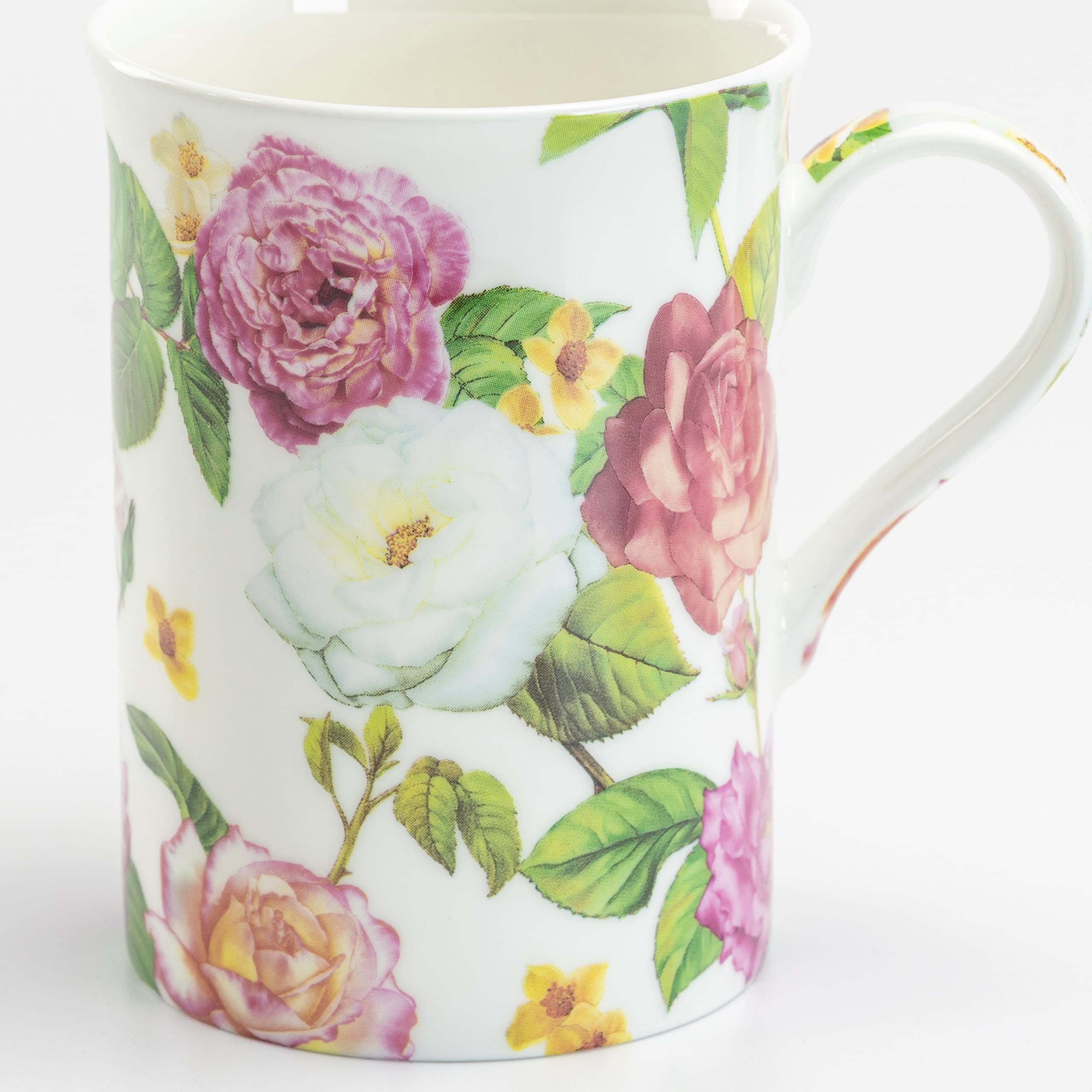 Gracie Bone China Climbing Roses Mug 10-Ounce
