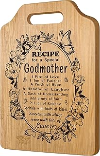 Godmother Gift, Godmother Gifts from Godchild, God Mother Gifts for Women, Godmother Christmas Gifts, Godmom Gift for God Mom Christmas Mothers Day Birthday, Cute Godmother Proposal Gift Cutting Board