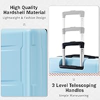 Vista 36 de Merax Equipaje, maleta extensible rígida con ruedas giratorias ligeras, Negro -, 40/48/52