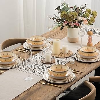 Amazon.co.jp: MissYip メラミン食器セット 16点 4人用 壊れない