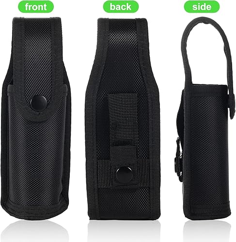 Miniatura 3 de Funda MK4 OC, diseño de solapa superior, bolsa de spray de pimienta, funda para linterna para accesorios de policía (negro)