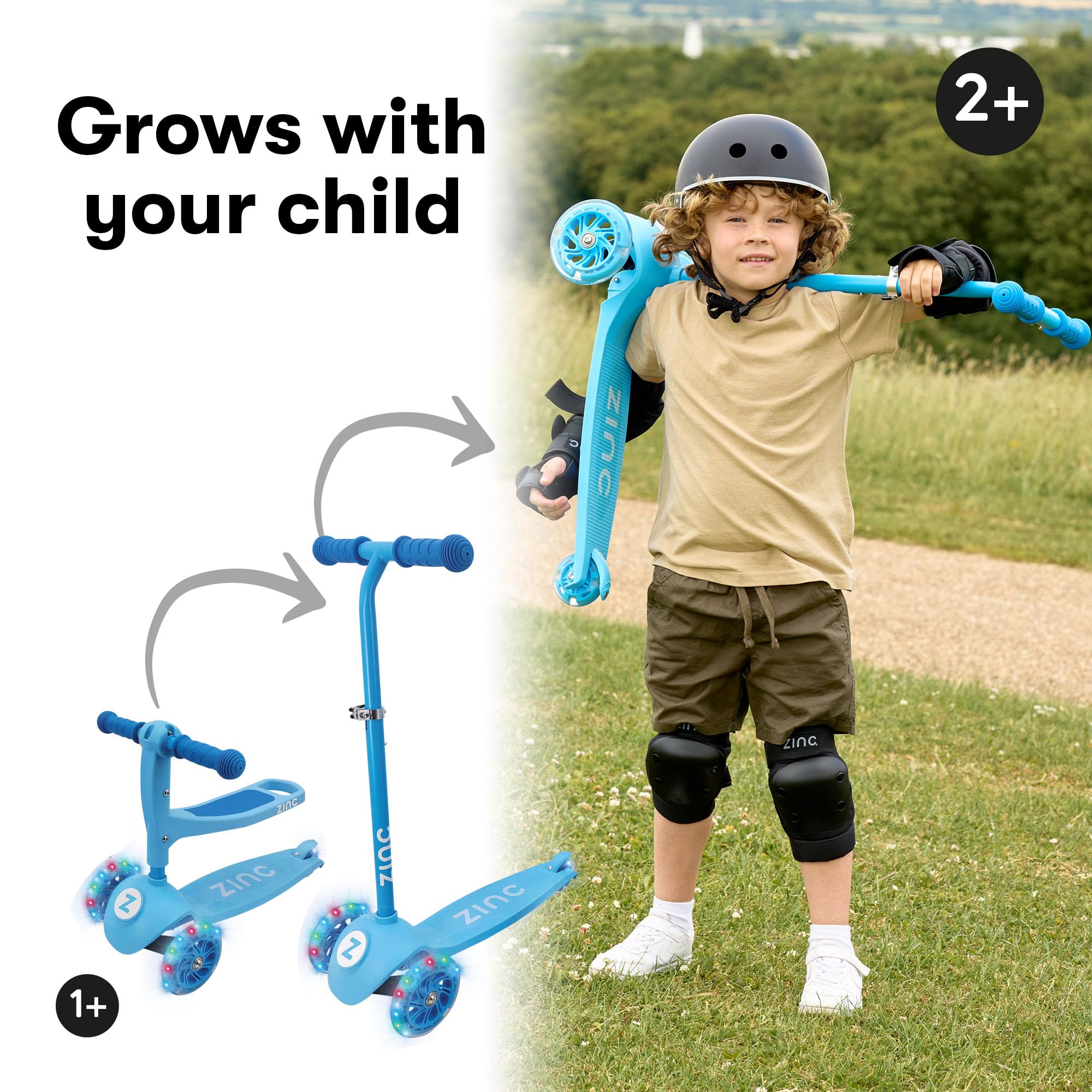 Zinc My First 3-in-1 - Patinete Bebé-Niños