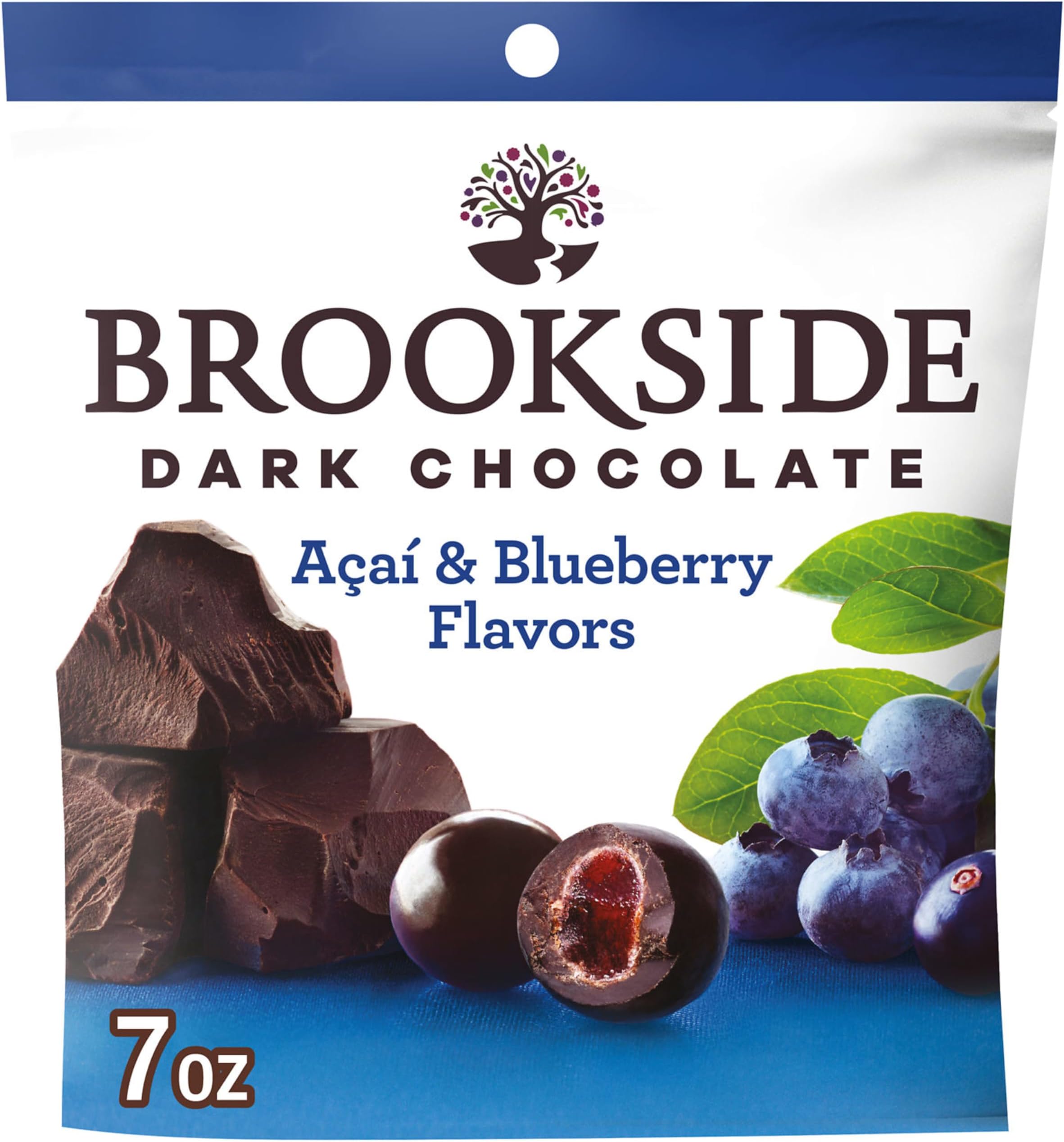 Dark Chocolate Acai with Blueberry Candy, 198 g