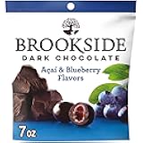 BROOKSIDE Dark Chocolate, Acai and Blueberry Flavored Snacking Chocolate Bag, 7 oz