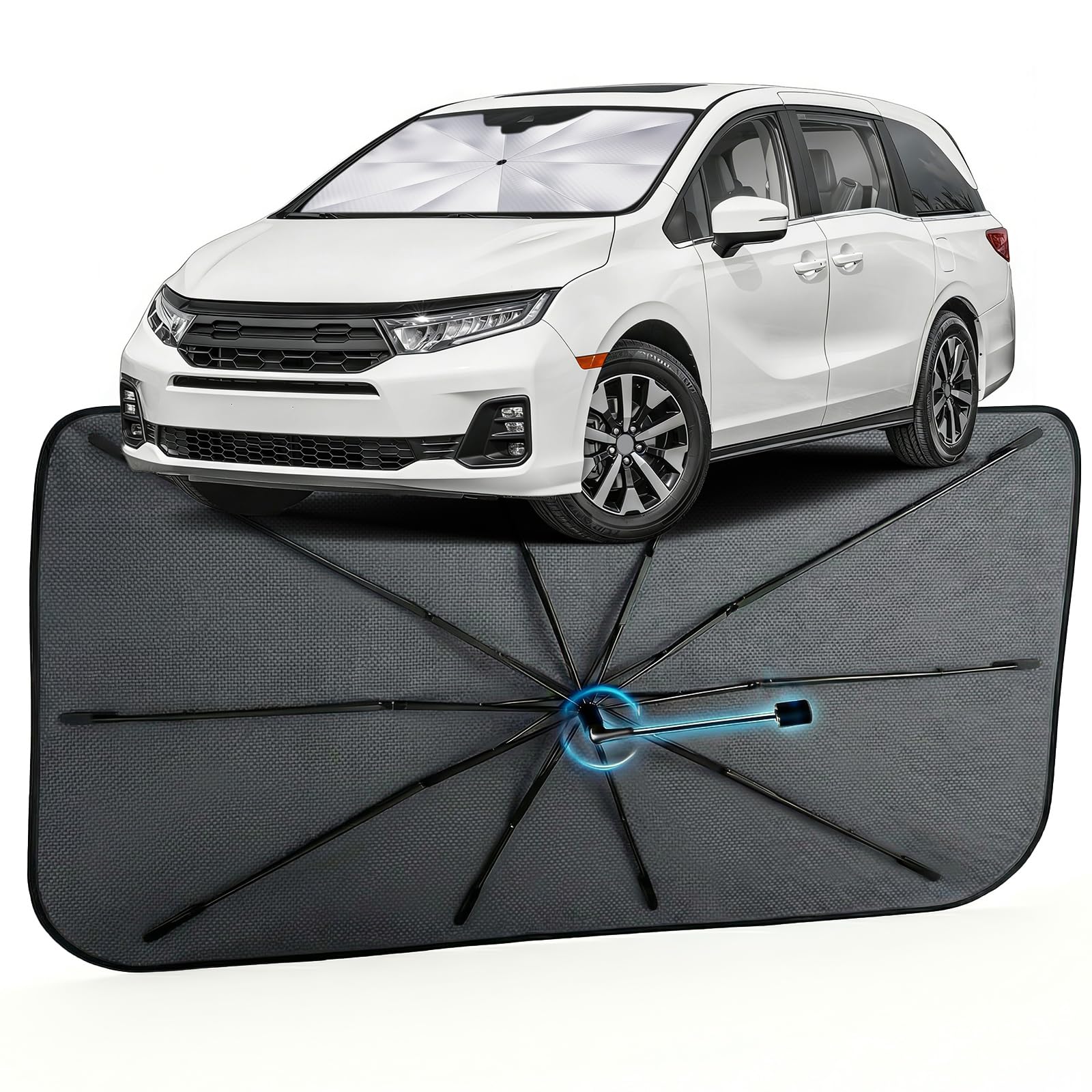 Car Windshield Sun Shade Umbrella for Honda Odyssey 2018-2026, 1:1 Fit