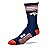 For Bare Feet NFL Youth 4 Stripe Deuce Crew Sock, Denver Broncos, One Size