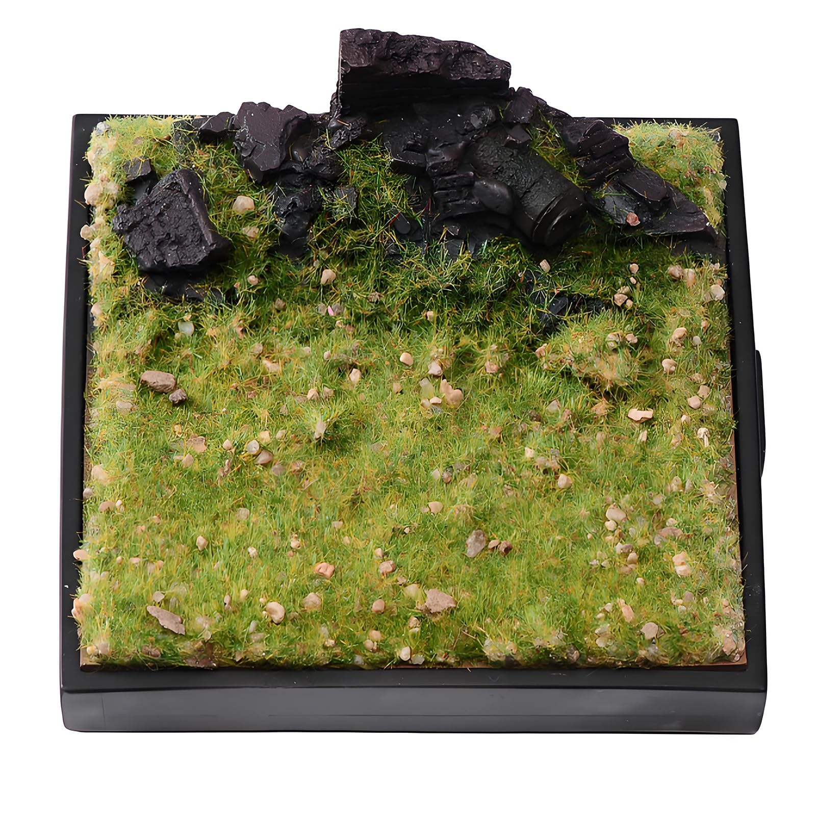 Msioytog 1: 64 Scale Miniature Resin Display Base Colorful Simulation Scene Square Platform for Dioramas Decors and Collectors Collectible Display Base