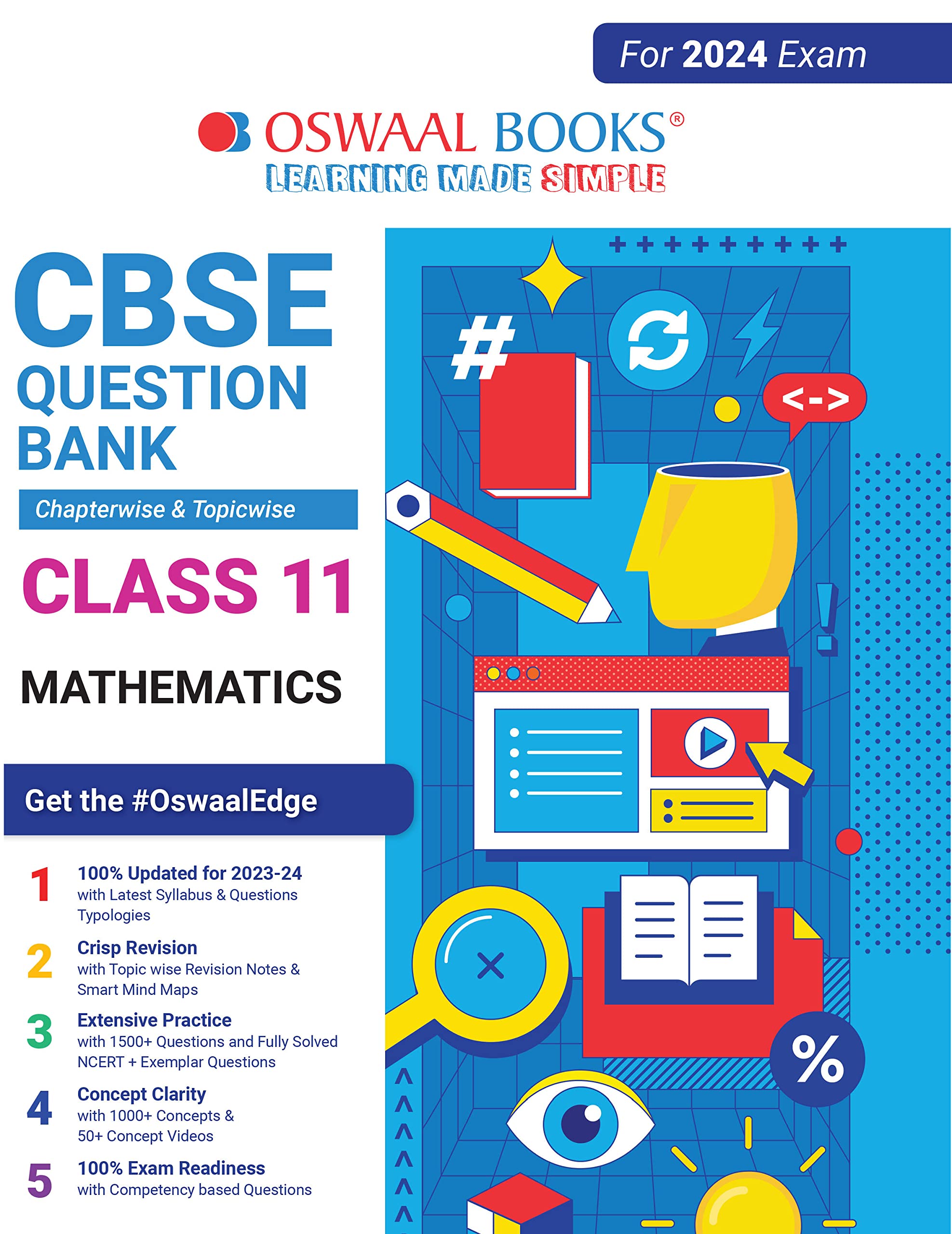 Oswaal Books And Learning Pvt Ltd CBSE Class 11 Mathematics Question Bank (2024 Exam)