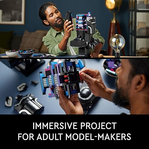 Miniatura 4 de LEGO Marvel Black Panther, Kit de construcción de modelo King T'Challa, 76215 Recuerdos coleccionables Wakanda Forever, juego de superhéroes para