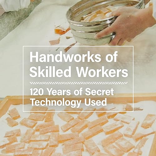 Vista 7 de YAMASAN KYOTO UJI Jelly Fruit Mochi, caramelo tradicional japonés, envuelto individualmente, trabajos artesanales, 100% ciruela Ume japonesa, 10.58