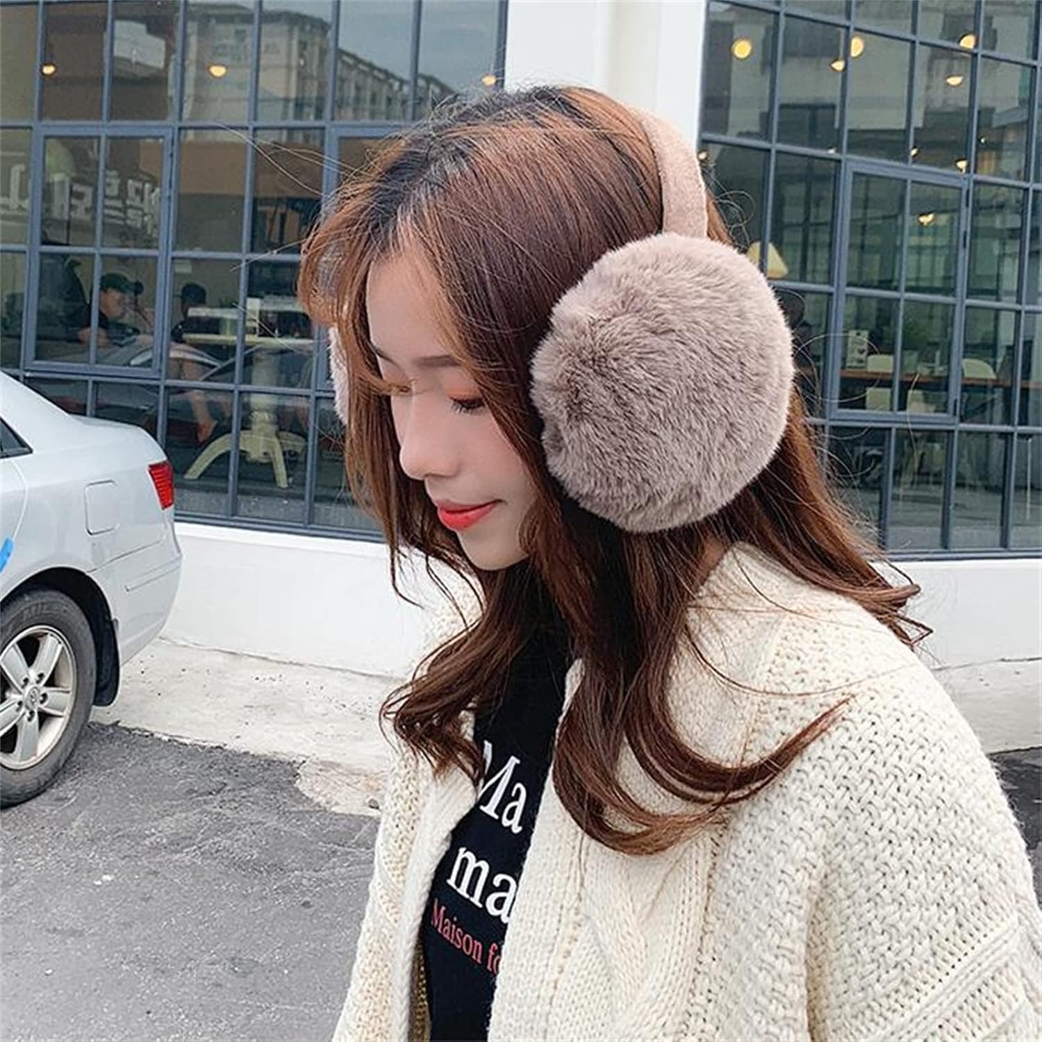 Earmuffs for Women Winter Winter Warm Earmuffs Plush Antifreeze Folding Outdoor