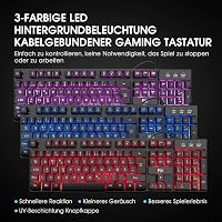 Rii Gaming Billentyűzet és Egér Szett LED Háttérvilágítással PC-hez 2