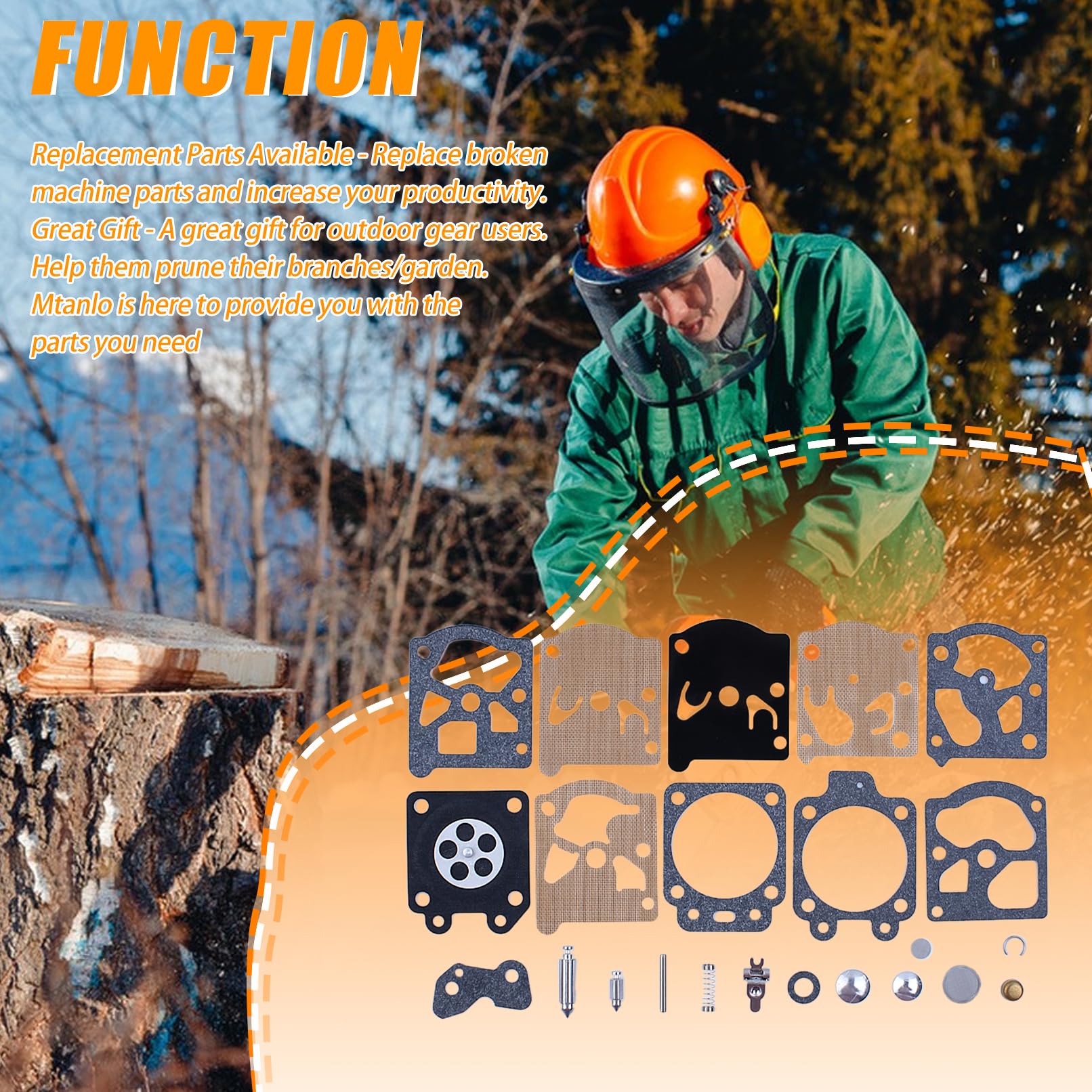 Tanlo Kit De Réparation De Carburateur Pour Débroussailleuse Walbro K20-WAT Husqvarna 55 51 455