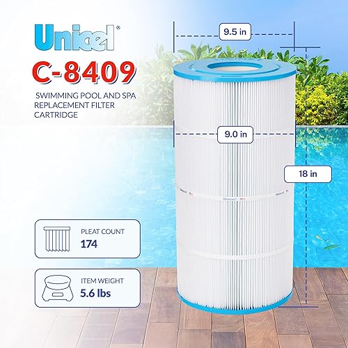 Miniatura 8 de Cartucho de filtro de repuesto C-8409 Unicel para Hayward de 90 pies cuadrados CX900RE, Sta-rite PXC-95, Waterway Pro Clean 100, Waterway Clearwater