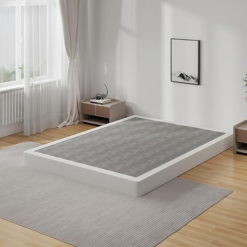 Miniatura 14 de Base de somier de 7 pulgadas tamaño king, base de colchón de metal resistente de 3000 libras, fácil montaje sin herramientas, sin ruido 7 pulgadas