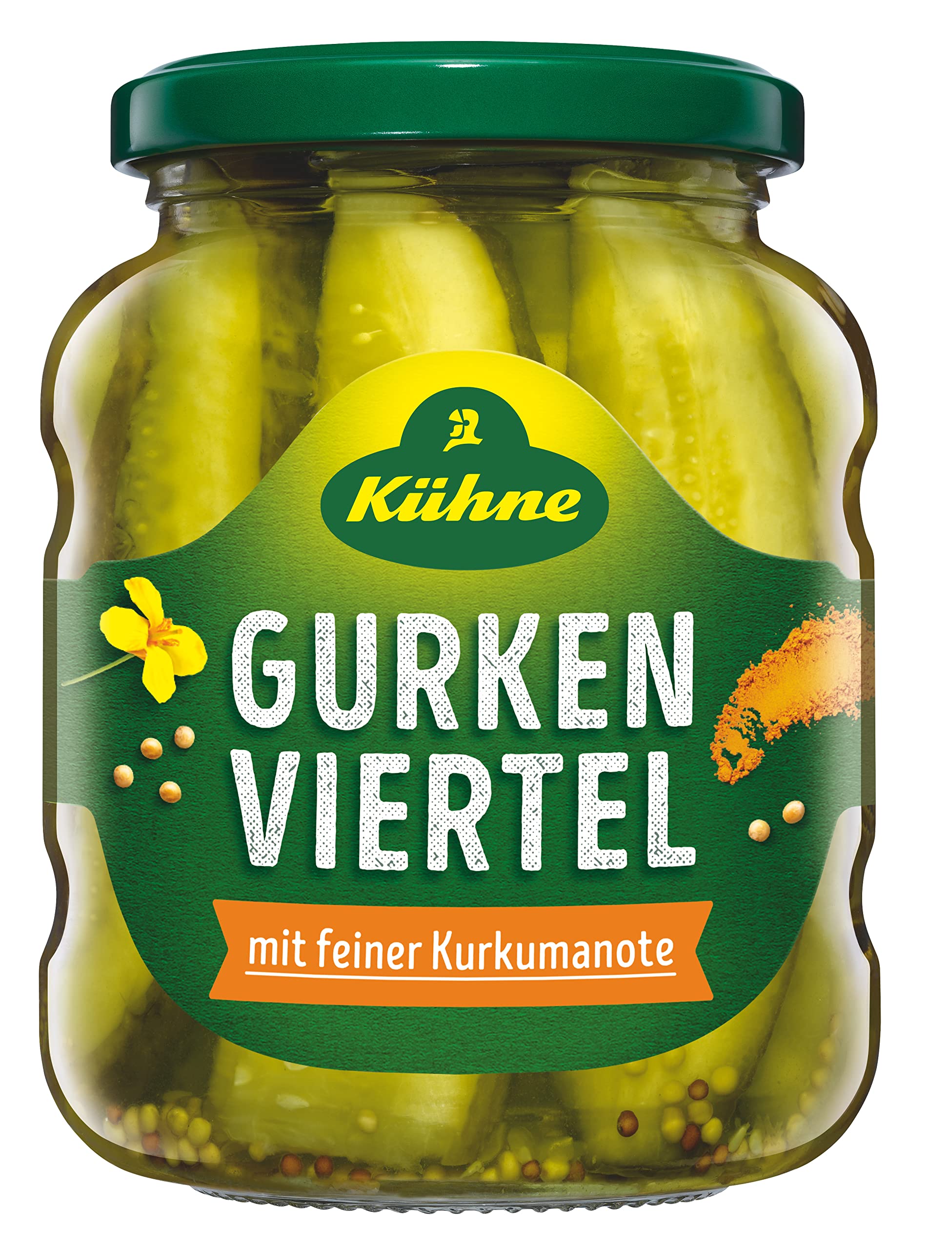 Kuhne artesanal Gurkenviertel dulce y agrio 330G