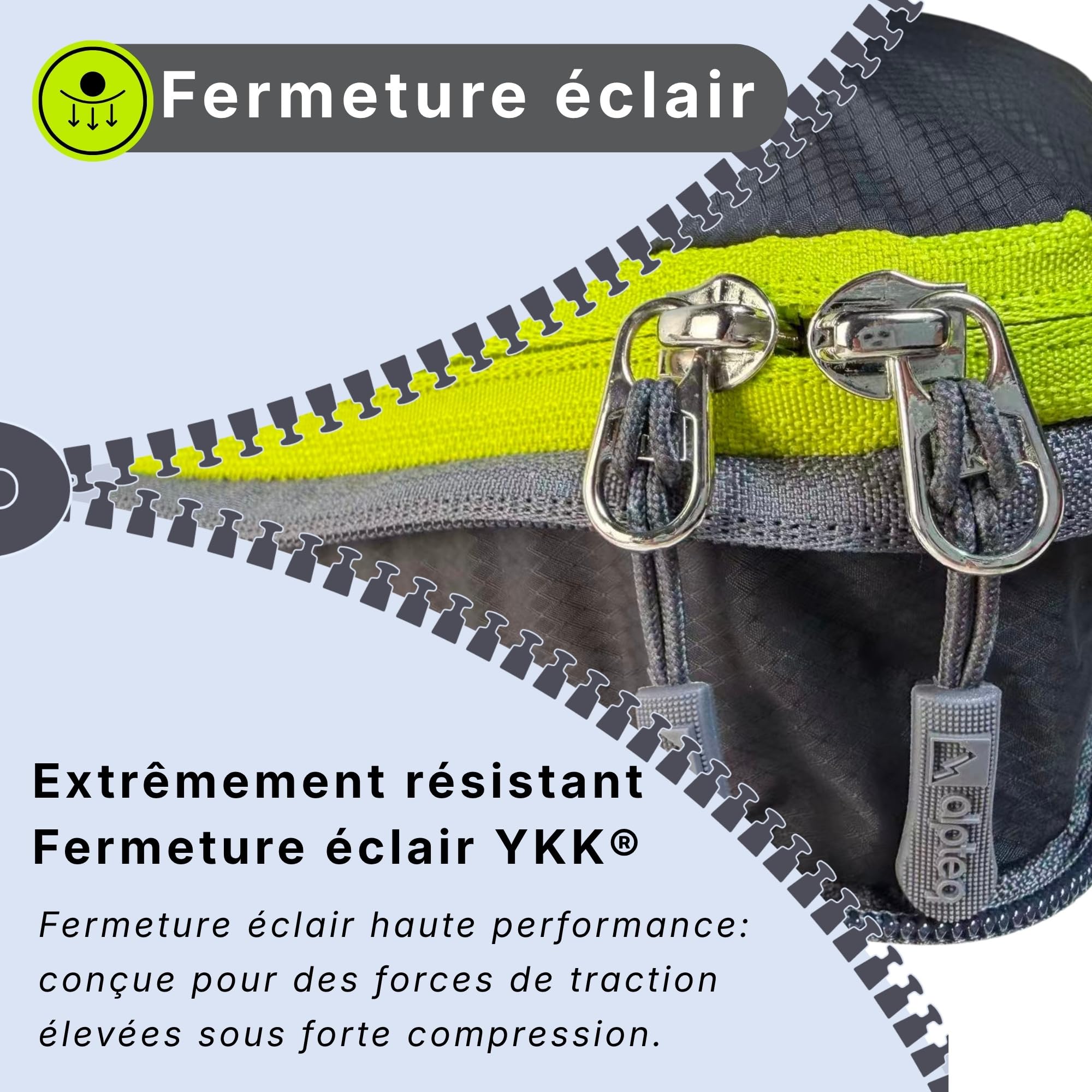 Lot de 5 sacs de rangement professionnels avec compression - Ultra légers - En tissu imperméable - Pour voyage et sac à dos