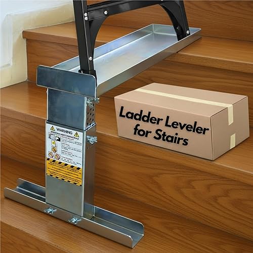 Renovatio Ladder Leveler for Stairs & Extension Ladders – Heavy-Duty
