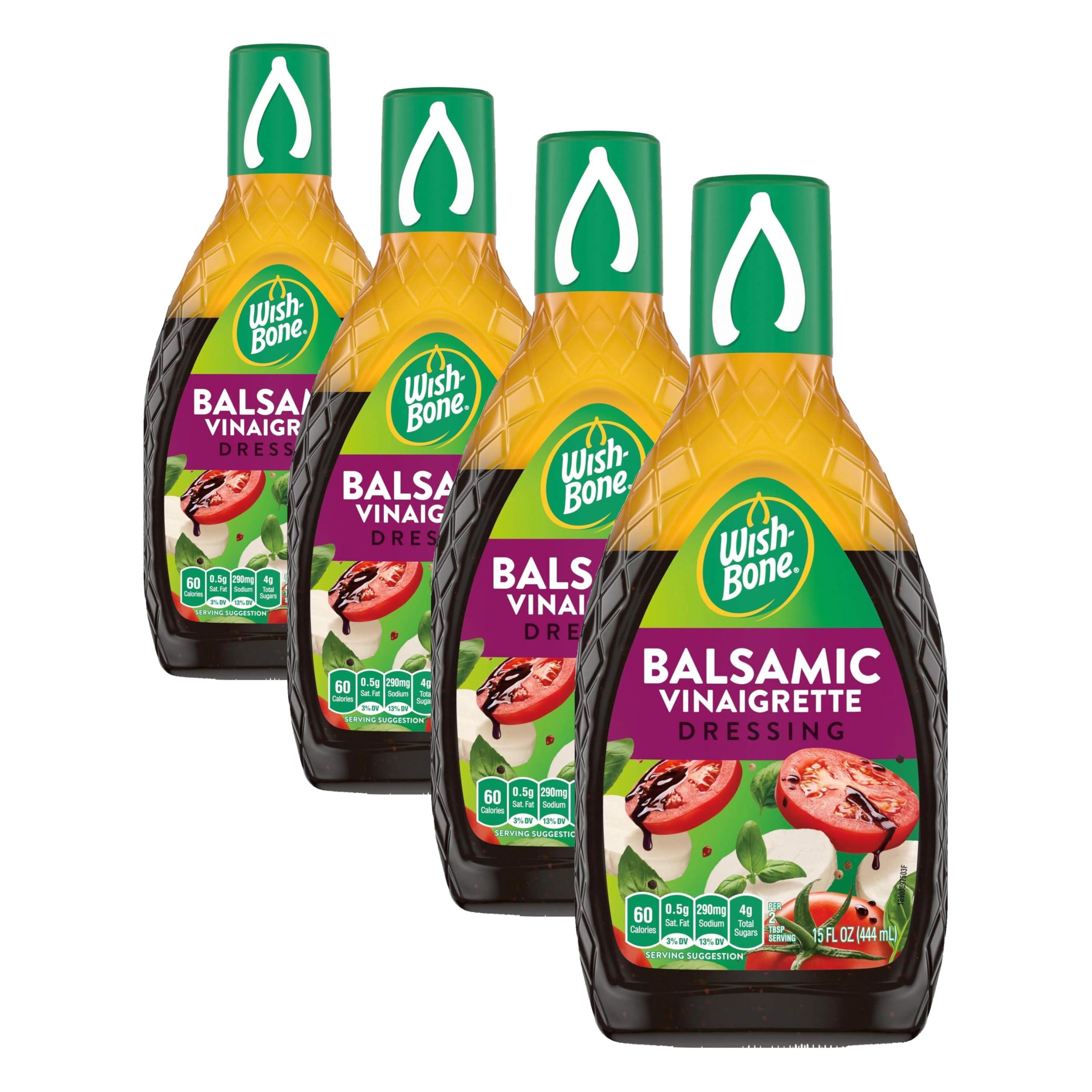 Wish-Bone Balsamic Vinaigrette Dressing, 15 FL OZ (Pack of 4) : Grocery & Gourmet Food