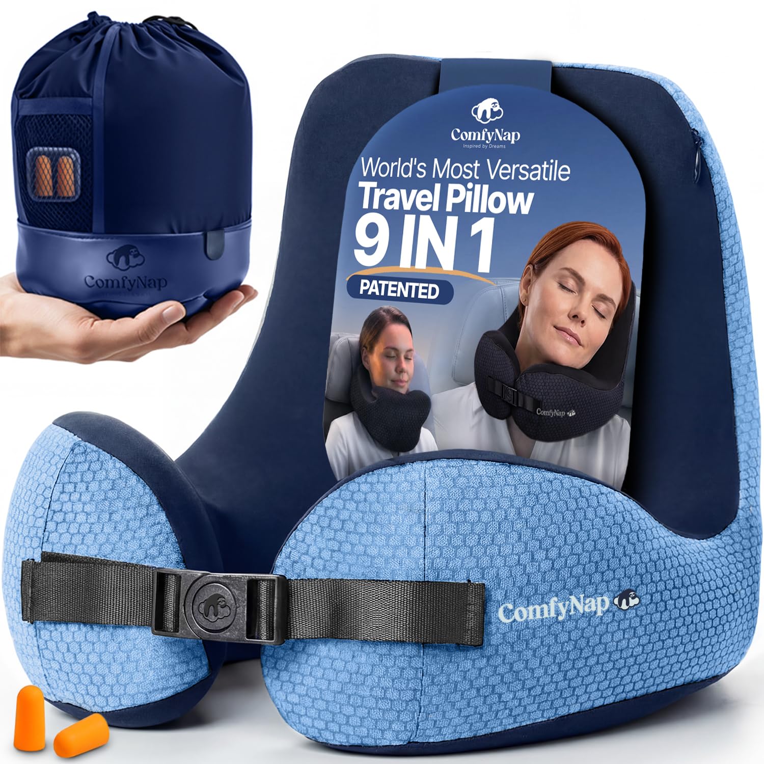 Amazon.com: ComfyNap® Versatile Travel Neck Pillow for Airplane