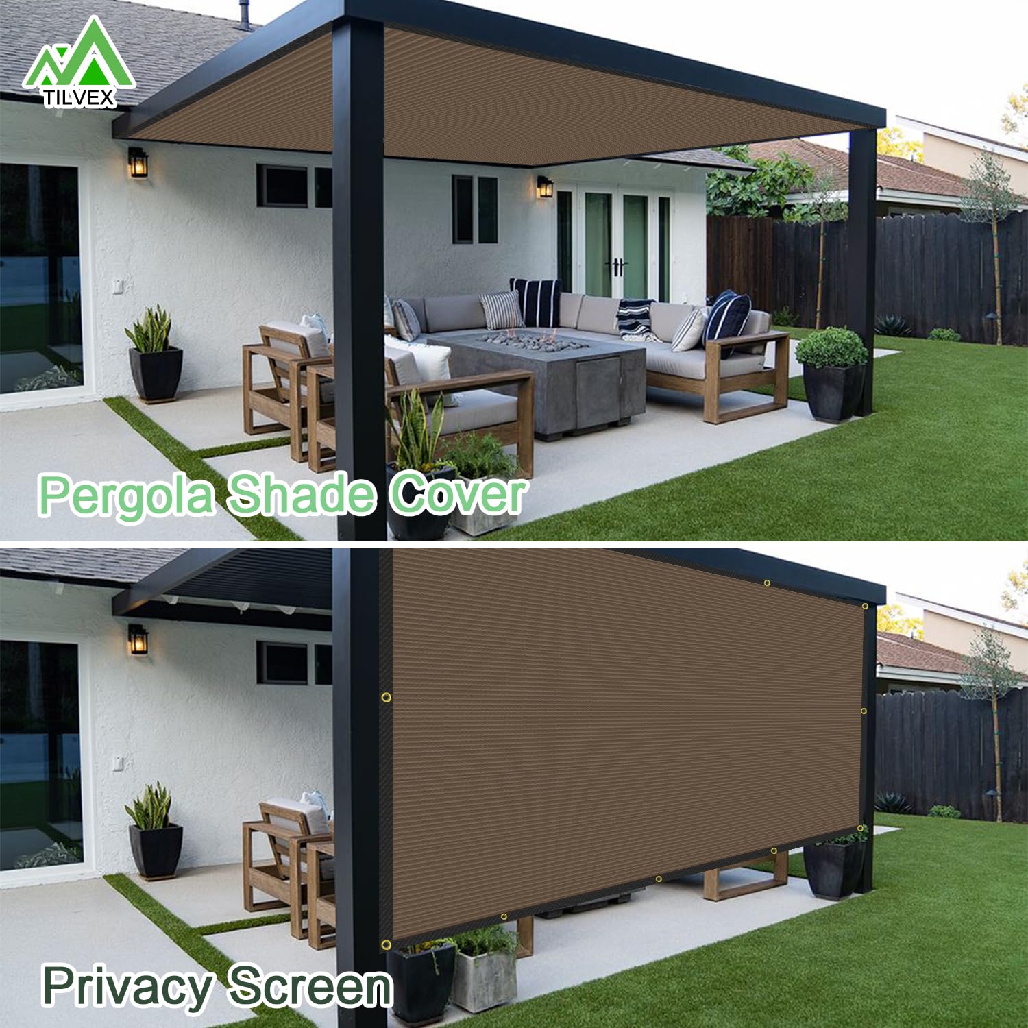 Schattentuch Für Terrasse & Garten – 90% UV-Schutz, Mit Ösen, Leicht & Wiederverwendbar